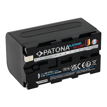 PATONA - Akkumulátor Sony NP-F750/F770/F950 7000mAh Li-Ion Platinum USB-C töltéssel