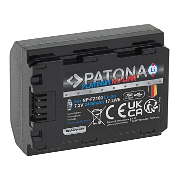 PATONA - Akkumulátor Sony NP-FZ100 2400mAh Li-Ion Platinum USB-C
