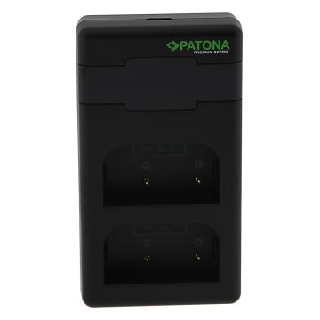 PATONA - Gyorstöltő Dual Olympus BLX-1 + kábel USB-C 0,6m