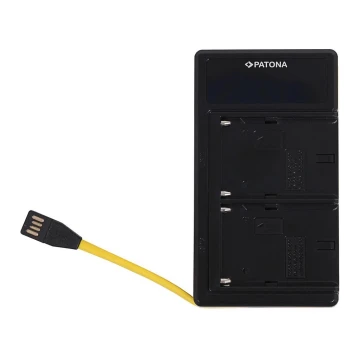 PATONA - Töltő Dual Sony NP-F970/F960/F950 USB