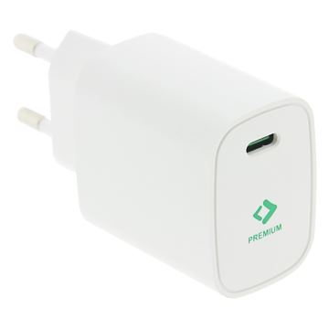 PATONA - Töltő USB-C Power delivery 20W/230V fehér
