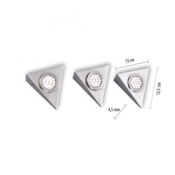 Paul Neuhaus 1119-55-3 - KÉSZLET 3x LED Bútorvilágítás érzékelővel HELENA LED/2,5W/230V