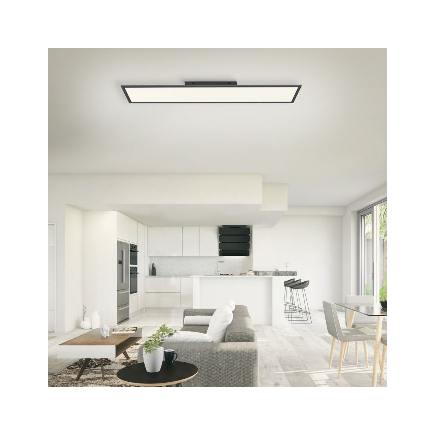 Paul Neuhaus 16533-16-O - LED Dimmelhető felületre szerelhető panel FLAT LED/24W/230V 2700-5000K fekete + távirányító