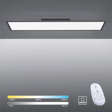 Paul Neuhaus 16533-16-O - LED Dimmelhető felületre szerelhető panel FLAT LED/24W/230V 2700-5000K fekete + távirányító