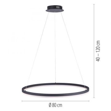 Paul Neuhaus 2383-13 - LED Dimmelhető csillár zsinóron TITUS LED/50W/230V