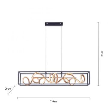 Paul Neuhaus 2416-18 - LED Szabályozható csillár zsinóron SELINA 4xLED/10,2W/230V