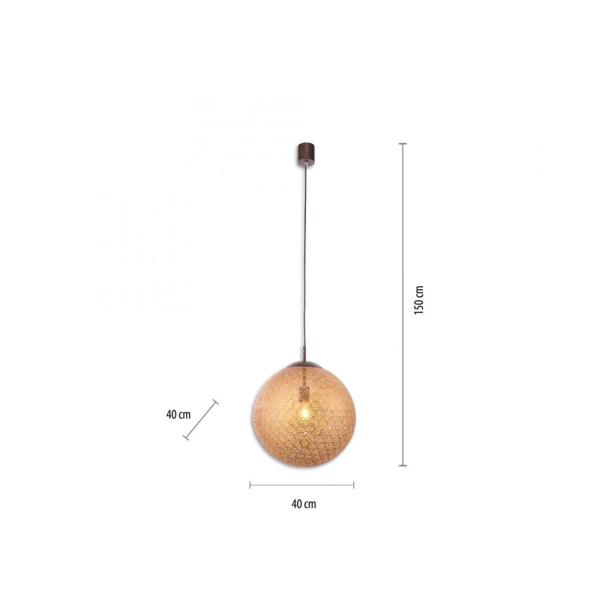 Paul Neuhaus 2421-48 - Csillár zsinóron GRETA 1xE27/60W/230V átm. 40 cm