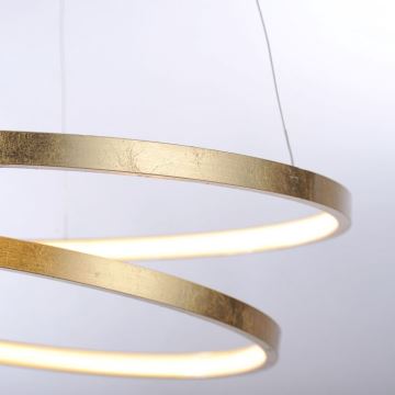 Paul Neuhaus 2472-12 - LED Dimmelhető csillár zsinóron ROMAN LED/30W/230V arany