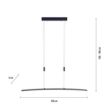 Paul Neuhaus 2530-13 - LED Dimmelhető csillár zsinóron JANINA LED/27W/230V