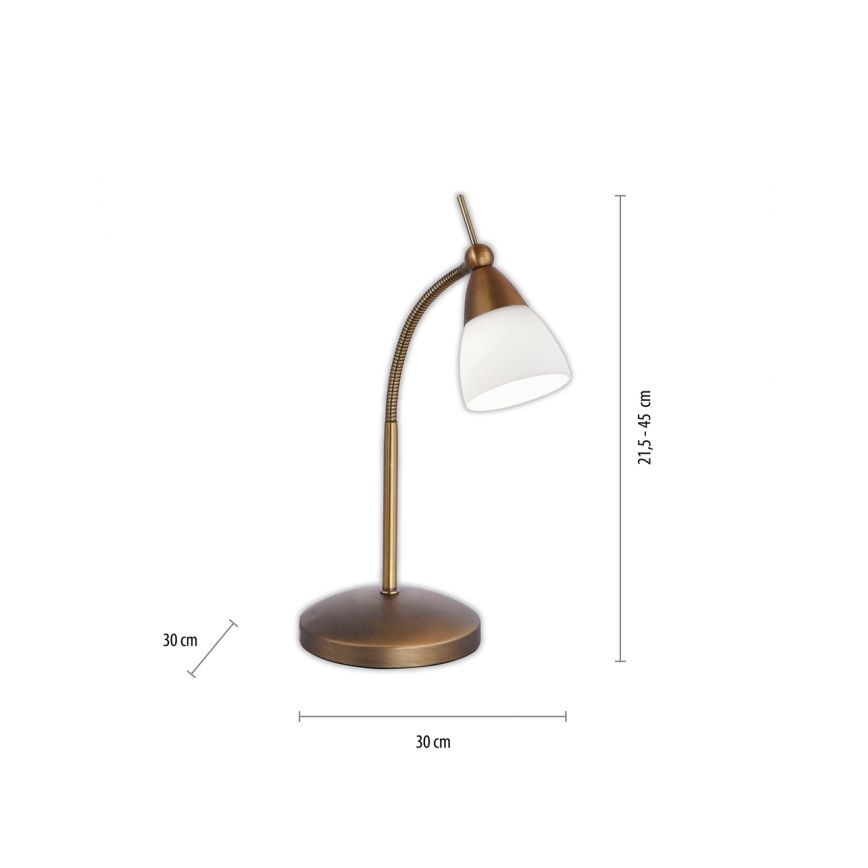 Paul Neuhaus 4001-11 - LED Dimmelhető érintős asztali lámpa PINO 1xG9/3W/230V réz