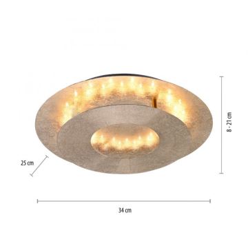 Paul Neuhaus 9011-12 - LED Mennyezeti lámpa NEVIS LED/6W/230V arany