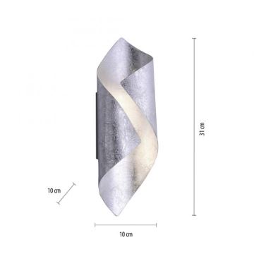 Paul Neuhaus 9030-21 - LED Fali lámpa NEVIS LED/6W/230V ezüst