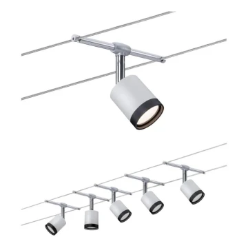 Paulmann 3981 - KÉSZLET 5xLED/4W Spotlámpa zsinórrendszerhez TUBE 230V