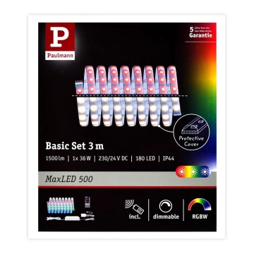 Paulmann 70628 - LED RGB/36W Dimmelhető szalag MAXLED 3m 230V + távirányító