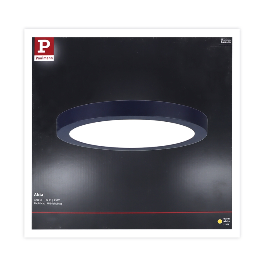 Paulmann 70986  - LED/22W Mennyezeti lámpa ABIA 230V sötétkék