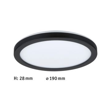 Paulmann 71002 - LED/11,2W Mennyezeti panel ATRIA 230V 4000K átm. 19 cm fekete