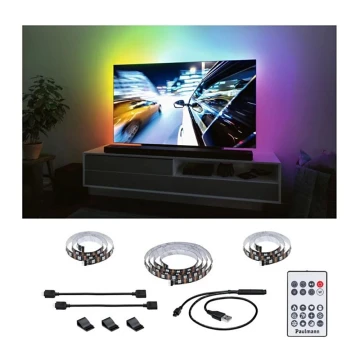 Paulmann 78880 - LED/3,5W RGB Dimmelhető szalag TV-hez 2m ZOLL 5V + távirányítás