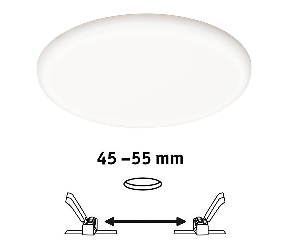 Paulmann LED panel Veluna 3 000K kör 7,5cm