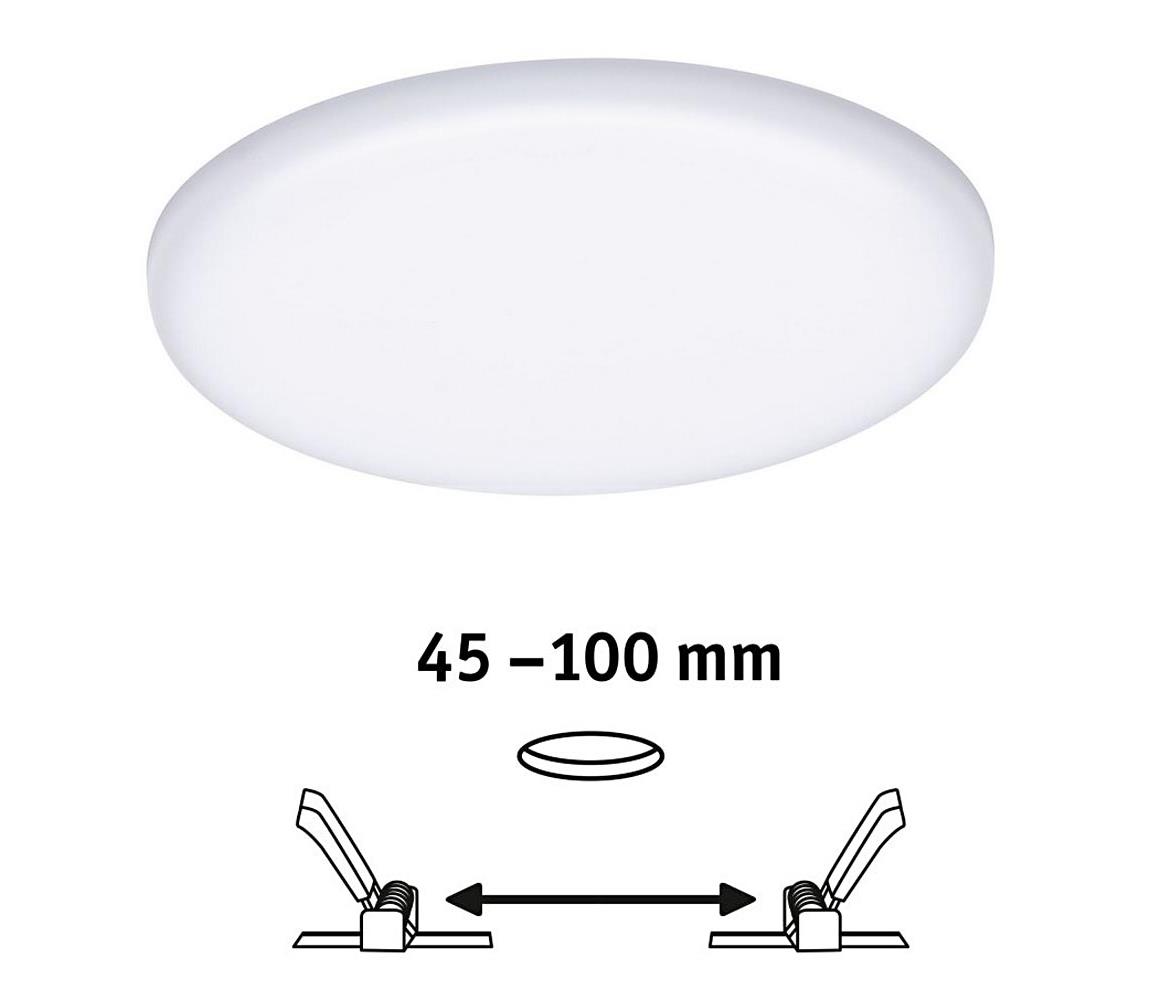 Paulmann LED panel Veluna 3 000K kör 12,5cm