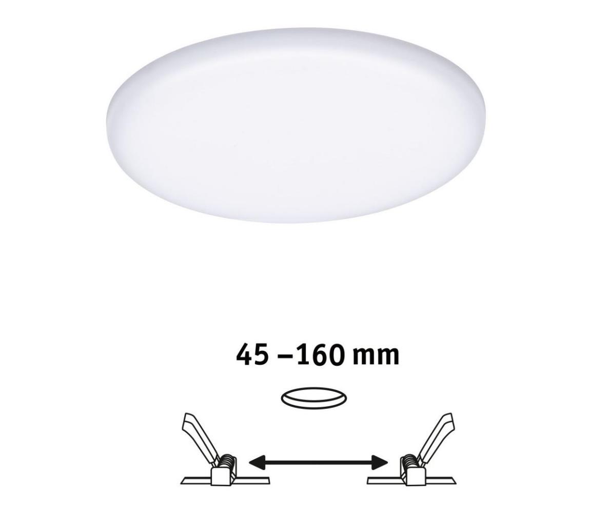 Paulmann LED panel Veluna 3 000K kör 18,5cm