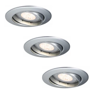 Paulmann 92516 - KÉSZLET 3xLED-GU10/3,5W Fürdőszobai beépíthető lámpa 230V