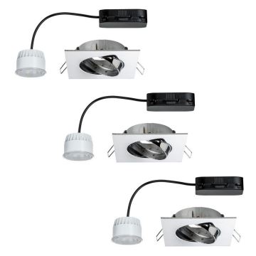 Paulmann 927.74 - KÉSZLET 3x LED/6,8W Fürdőszobai beépíthető lámpa PREMIUM 230V