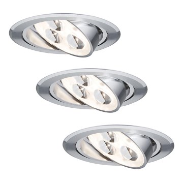 Paulmann 93541 - KÉSZLET 3 x beépíthető lámpa MICRO LINE 3xLED/3W/230V