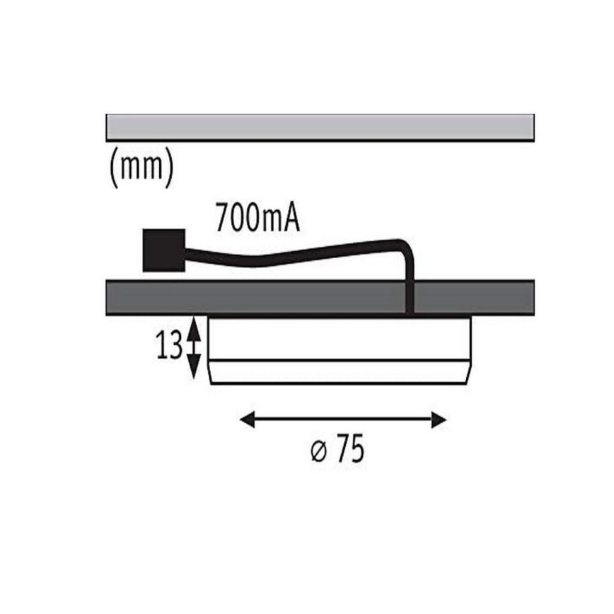 Paulmann 93564 - KÉSZLET 3x LED/4,5W Bútor világítás FURNITURE 230V