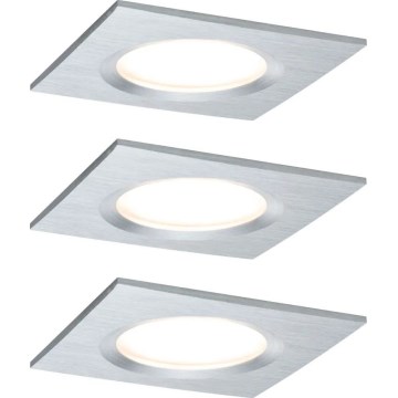 Paulmann 93895 - KÉSZLET 3xLED/6W IP44 Dimmelhető fürdőszobai függesztett mennyezeti lámpa NOVA 230V