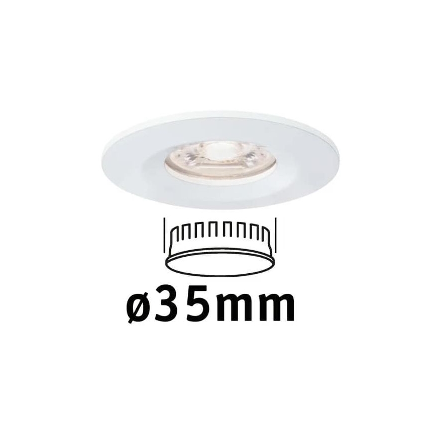 Paulmann 94298 - LED/4W IP44 Fürdőszobai beépíthető lámpa COIN 230V