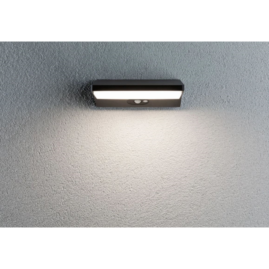 Paulmann 94333 - LED/7,4W IP44 Kültéri fali lámpa érzékelővel HOUSE 230V