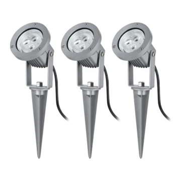 Paulmann 98845 -  KÉSZLET 3x LED/3W IP65 Reflektor GARDENSPOT 230V