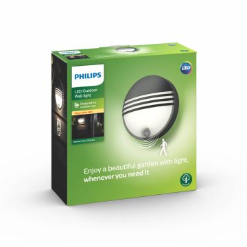 Philips - LED Kültéri fali lámpa érzékelővel 1xLED/6W/230V IP44