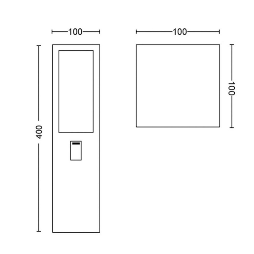 Philips 17431/30/P7 - LED RGB Kültéri lámpa HUE IMPRESS LED/8W/230V IP44