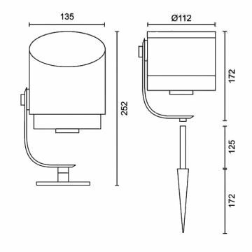 Philips - LED Kültéri lámpa Hue LILY LED/15W/230V IP44