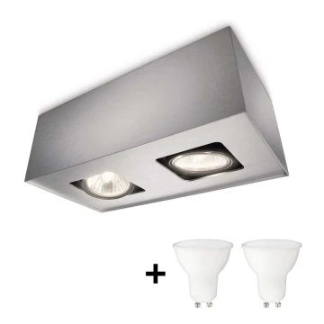 Philips 56232/48/PN - LED Spotlámpa TEMPO 2xGU10/6W/230V