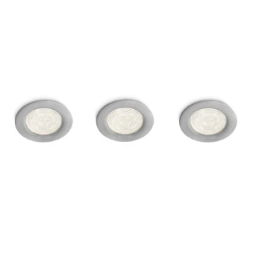 Philips 59100/87/16 - KÉSZLET 3x LED beépíthető lámpa SCEPTRUM LED/3W