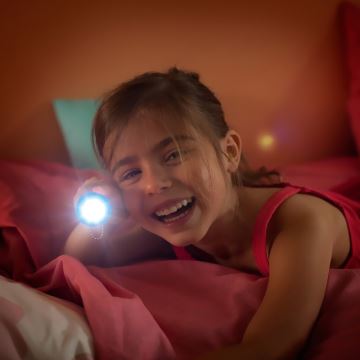 Philips 71788/08/16 - LED dětská lampa FROZEN 1xLED/3xLR44 projektor