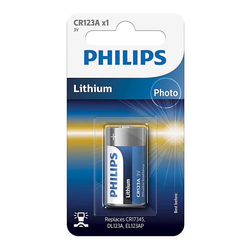 Philips CR123A/01B - Lítium elem CR123A MINICELLS 3V 1600mAh