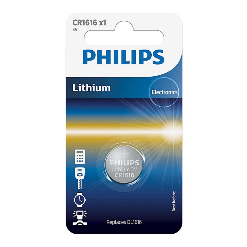 Philips CR1616/00B - Lítium gombelem CR1616 MINICELLS 3V 52mAh