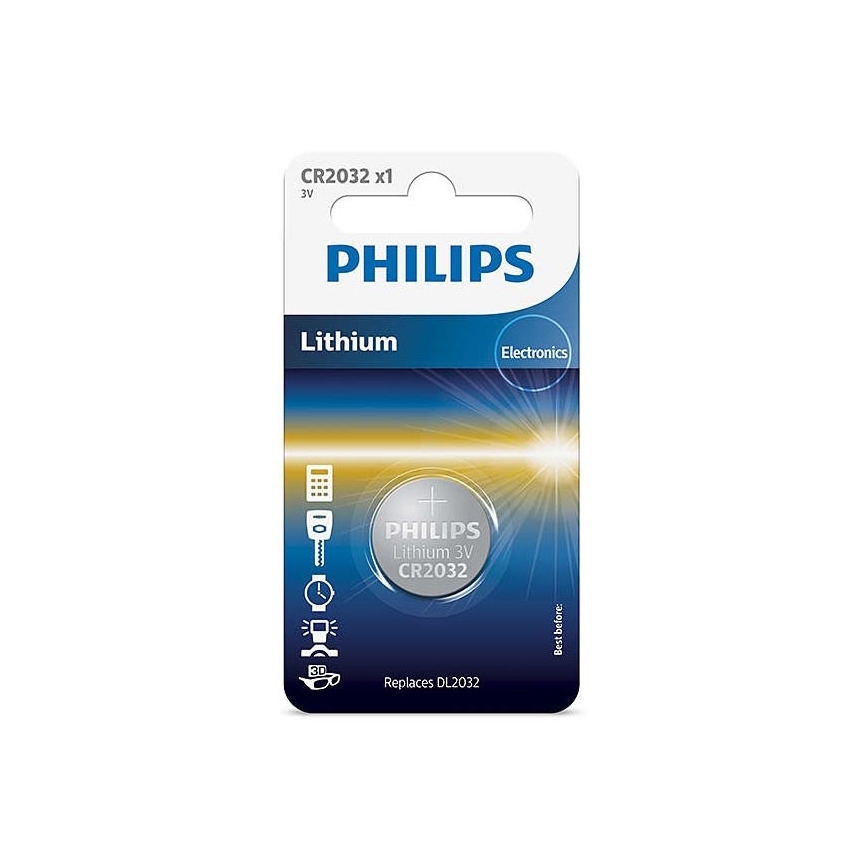 Philips CR2032/01B - Lítium gombelem CR2032 MINICELLS 3V 240mAh