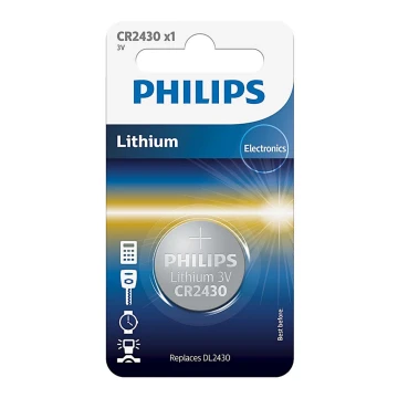 Philips CR2430/00B - Lítium gombelem CR2430 MINICELLS 3V 300mAh