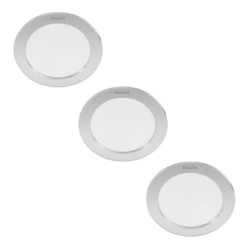 Philips - KÉSZLET 3x LED Beépíthető lámpa LED/3,5W/230V 2700K