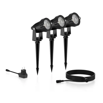 Philips - KÉSZLET 3x LED Kültéri spotlámpa CASPER LED/1,5W/24/230V IP44