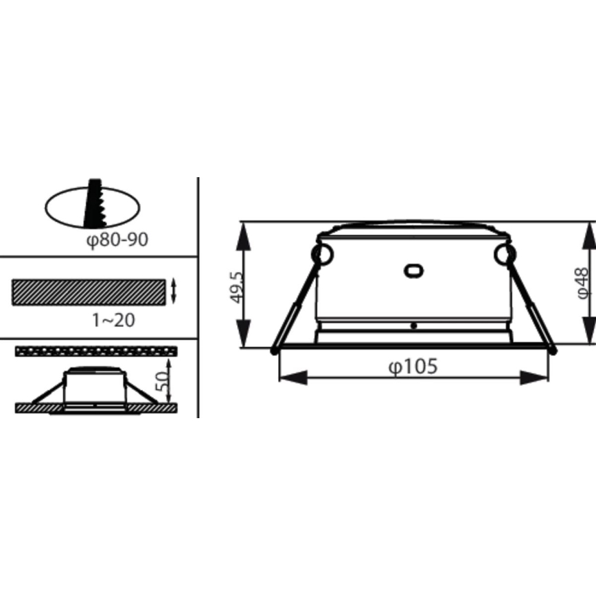 Philips - LED Beépíthető lámpa LED/2,2W/230V 3000K