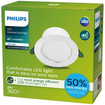 Philips - LED Beépíthető lámpa LED/2W/230V 4000K