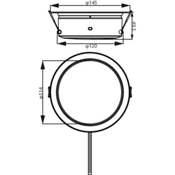 Philips - LED Beépíthető lámpa LED/4,8W/230V 4000K