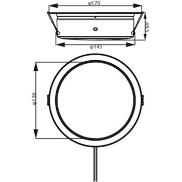 Philips - LED Beépíthető lámpa LED/6,5W/230V 3000K