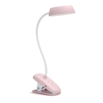 Philips - LED Dimmelhető lámpa klipsszel DONUTCLIP LED/3W/5V CRI 90 rózsaszín