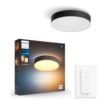 Philips - LED Dimmelhető mennyezeti lámpa Hue LED/19,2W/230V 2200-6500K átm. 381 mm fekete + távirányítás